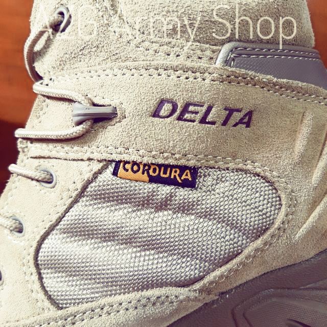 Delta รองเท้า(ข้อยาว)ส่งฟรี ยุทธวิธี ทหาร เดินป่า Tactical หนังแท้ เสริมผ้า Cordura (ภาพสินค้าจริง)