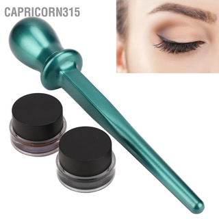 Capricorn315 เครื่องมืออายไลเนอร์ ไม้กายสิทธิ์ซิลิโคน กันน้ํา พร้อมครีมสีน้ําตาลดํา สําหรับแต่งหน้า