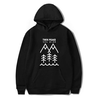 Twin Peaks เสื้อกันหนาว มีฮู้ด ผ้าฝ้าย ขนาดใหญ่ สําหรับผู้ชาย และผู้หญิง XXS 4XL 408