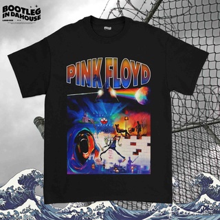 เสื้อยืดผ้าฝ้าย เสื้อเชิ้ต Floyd The Wall Band สีชมพู