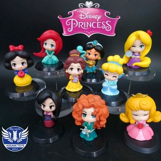 โมเดล เจ้าหญิงดิสนีย์ Disney Princess Popmart ชุดใหม่ งานน่ารักมากๆ วัสดุอย่างดี ราคาถูก ขนาด 6-7 Cm แต่งเค้ก ได้สวยมาก