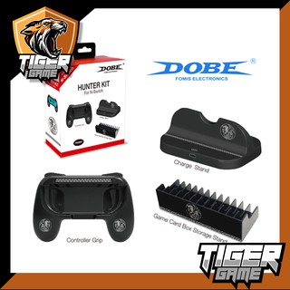 Dobe Hunter Kit For Nintendo Switch (ชุดอุปกรณ์สำหรับเครื่อง Switch(Dobe)(Dobe Kit)(Nintendo Switch stand)(Joy con grip)