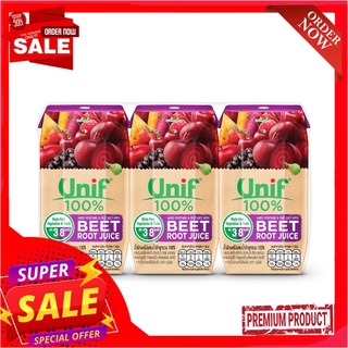 ยูนิฟ น้ำบีทรูทแครอทม่วงผลไม้รวม100% 200มล แพ็ค 3UNIF BEETROOT PURPLE CORROT JUICE 200ML PACK 3