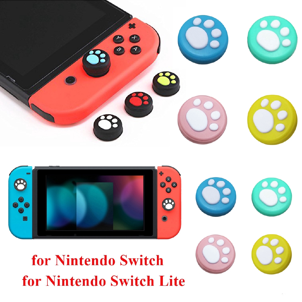Kawaii Cute Thumb Grips Cap / Soft Cat Paw Joystick Silicone Protective
