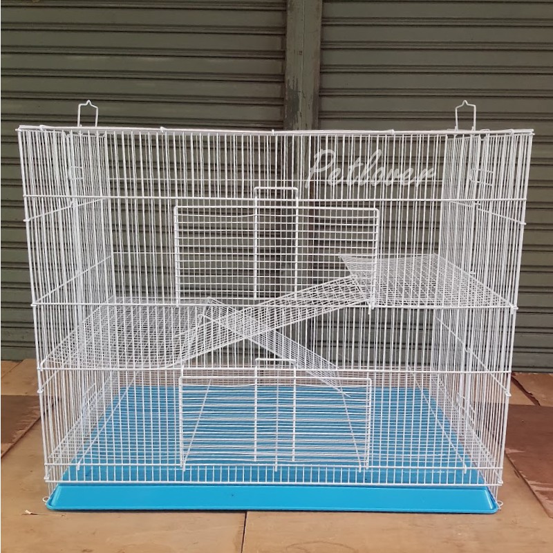 Cage กรงนก กรงสัตว์เลี้ยง 3 ชั้น ทรงสูง ลวดหนา แข็งแรง พับได้ พกพาสะดวกก (รุ่นใหญ่ K705H) - รูปที่ 5