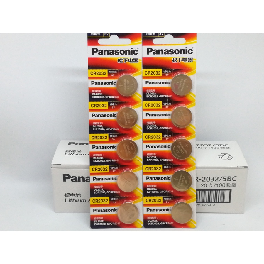 20PCS/LOT New Original Panasonic CR2032 CR 2032 3V Button Cell Battery Coin Batteries For Watch Comp