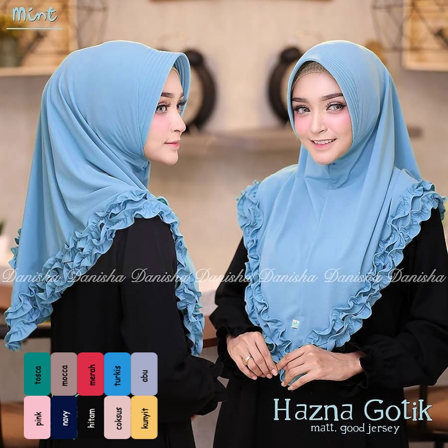 ภาษาเดนมาร์ก Khimar Jersy Rempel Bergo Instant Hijab / Khimar ราคาถูก / ฮิญาบล่าสุด / ฮิญาบราคาถูก