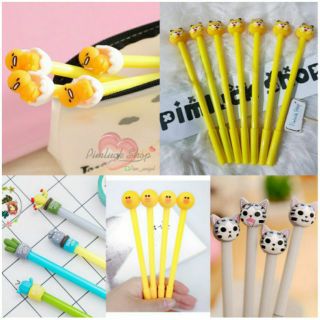 พร้อมส่ง ไม่ต้องรอปากกาไข่ขี้เกียจหมึกเจลเส้นเล็ก 0.5mm.