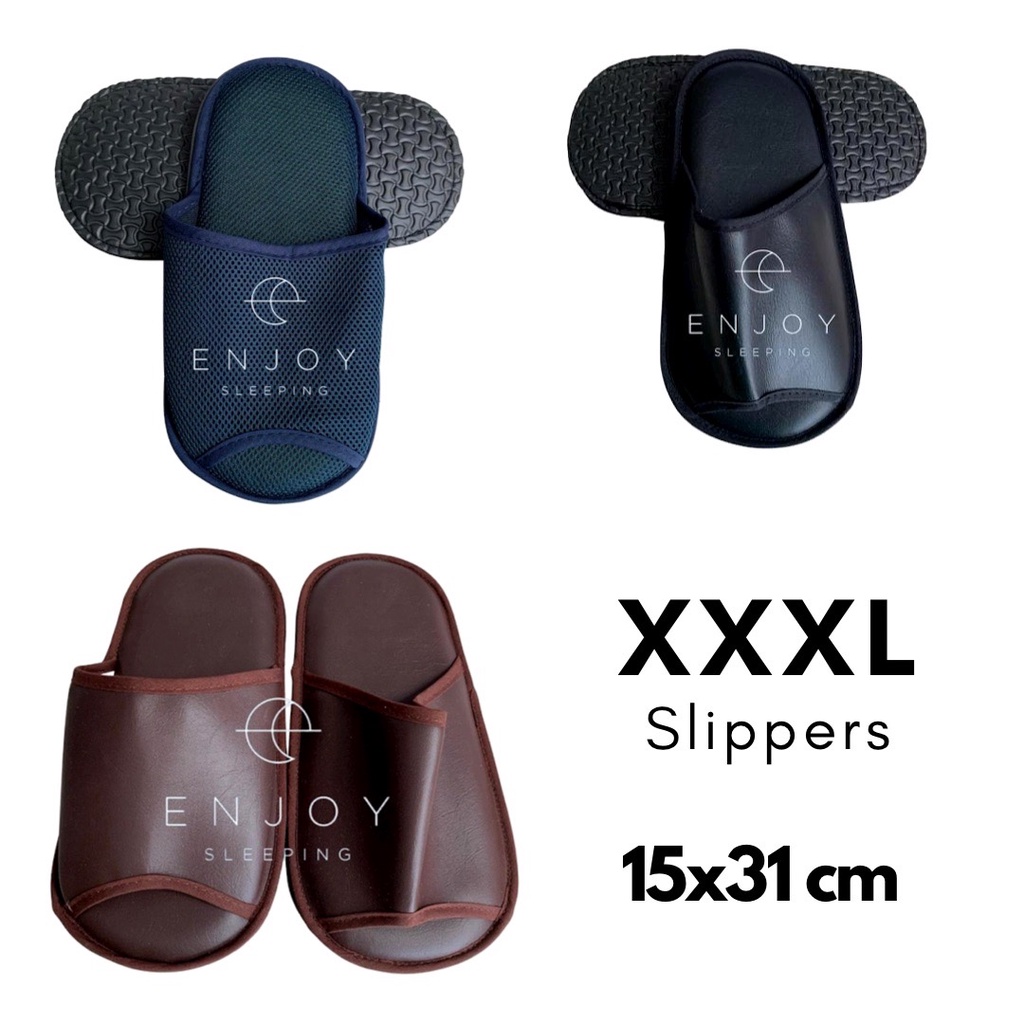 slippers รองเท้าใส่ในบ้าน ขนาดใหญ่ พิเศษ  15x31 cm XXXL Jumbo Slippers รองเท้าแตะ ผู้ชาย  ไซส์ใหญ่ b