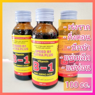 B1 + Amino เร่งราก 100 ซีซี Speed B1 Extra Plus บำรุงราก + อะมิโน น้ำยาเร่งราก ยาเร่งราก บำรุงราก