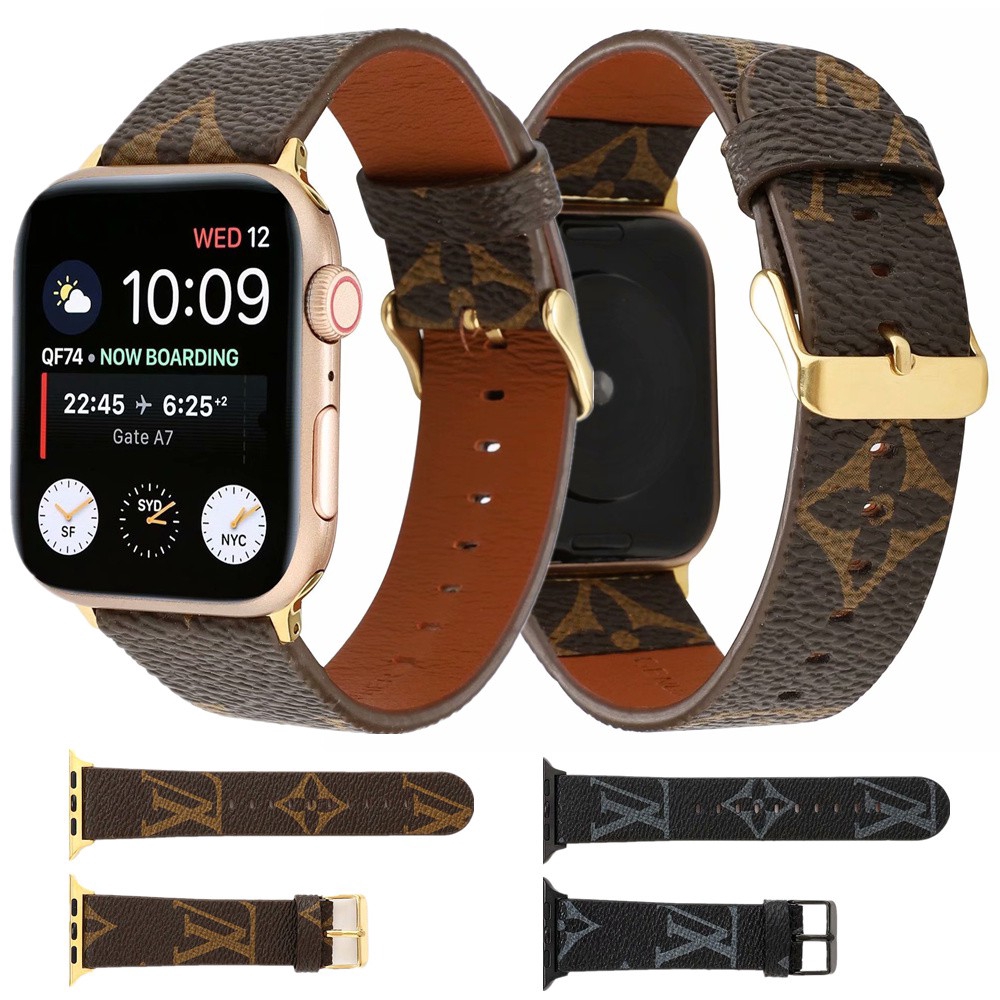 นาฬิกาข้อมือสายหนังแฟชั่นสำหรับ Apple Watch สายหนัง 44 มม. 40 มม. 42 มม. 38 มม. สายเปลี่ยนสำหรับ iWatch Series 5 4 3 2 1