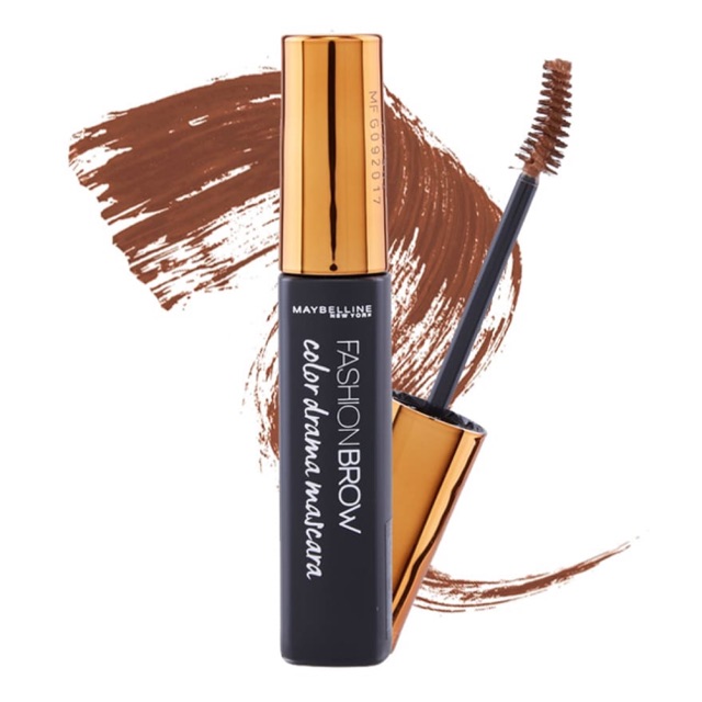 Maybelline fashion brow color drama mascara สีน้ำตาลอ่อน เมย์เบลลีน มาสคาร่าคิ้ว มาสคาร่าปัดคิ้ว