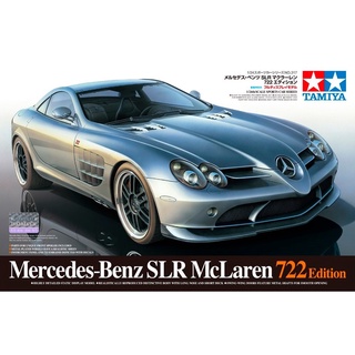 💥ใส่โค้ดลดเพิ่ม 20฿💥🏆 TAMIYA 24317 ชุดประกอบจำลองมาตราส่วน 1:24 MERCEDES-BENZ SLR MCLAREN 722 Edition สร้างและทำสีเอง