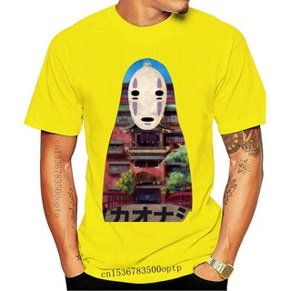 คอตต้อนคอกลมขายดี เสื้อยืดลําลอง แขนสั้น พิมพ์ลายอนิเมะ Kanji s Spirited Away คุณภาพสูง สีดํา OKnjjf79IEfmkk37S-5XL