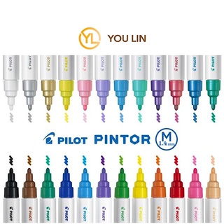 Pilot PINTOR มาร์กเกอร์ (หมึกสี) ขนาดกลาง - สีพาสเทล และสีเมทัลลิก (SW-PT-M)