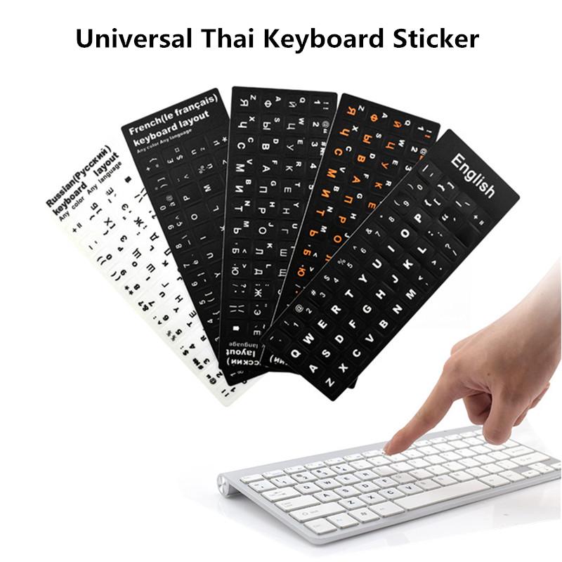 【Ready Stock】แป้นพิมพ์ลายตัวอักษรแบบกันน้ำสำหรับคีย์บอร์ด Keyboard Sticker Thai