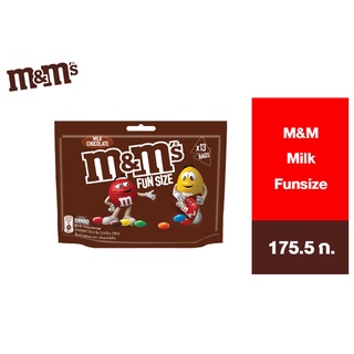 M&amp;Ms Milk Funsize เอ็มแอนด์เอ็ม มิลค์ ฟันไซส์ 175.5ก.