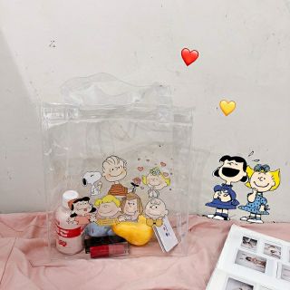 🌈 ส่งฟรีไม่ใช้โค้ด กระเป๋าช็อปปิ้งพีวีซีกันน้ำ