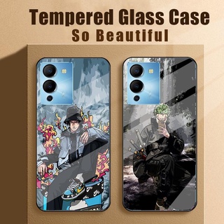 One Piece เคสโทรศัพท์ Infinix Note 12 G96 G88 X663 X670 ฝาครอบกันกระแทกกระจกแข็ง 80