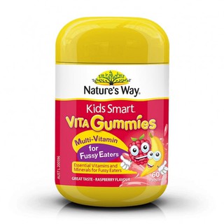 Natures Way Kids Smart Vita Gummies Multi Vitamin for Fussy Eaters 60 Pastilles