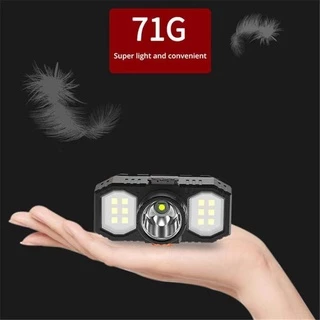 3ไฟ ไฟฉายคาดหัว LED 5000LM ไฟฉายคาดศีรษะแรงสูง ไฟสว่างแบบXPE/COB ไฟฉายเดินป่า ชาร์จแบตได้ ไฟคาดหัว ไฟส่องกบ กันน้ำ Headl