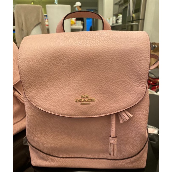 coachกระเป๋าเป้สีชมพูมือ1ของแท้#coach#กระเป๋าเป้#สีชมพู#ของแท้#แบรนด์เนม#Authentic 💯%