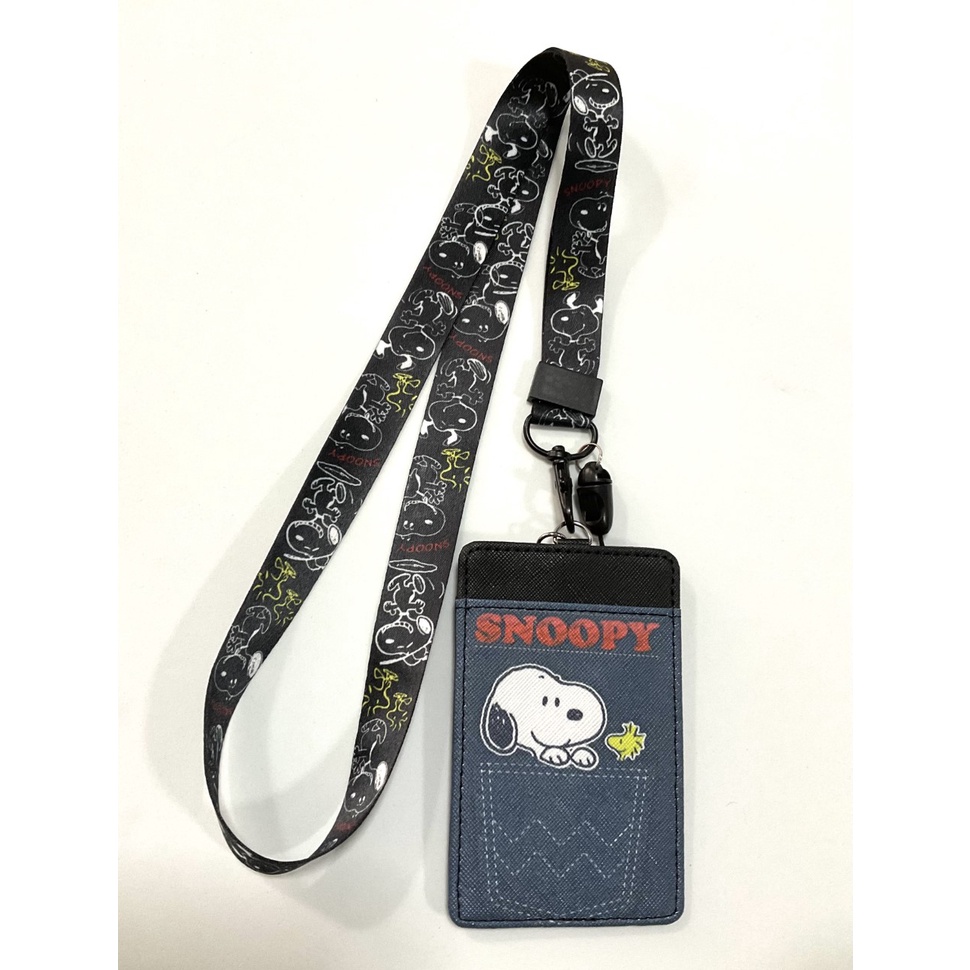 SNOOPY Y ที่ใส่บัตร พร้อมสายคล้องคอ ลาย SNOOPY Y งานดี สวยงาม BY 8118 SHOP