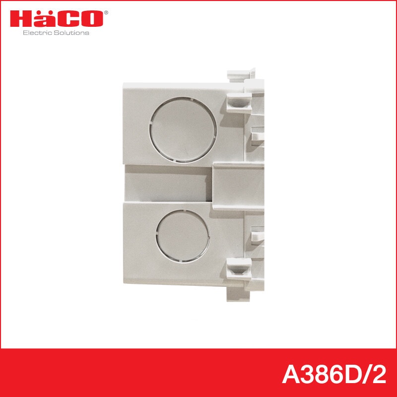 HACO กล่องฝัง พลาสติก Flush Mounting Plastic Box British Standard 1 ช่อง ลึก 54 มม. รุ่น A386D/2 - รูปที่ 4