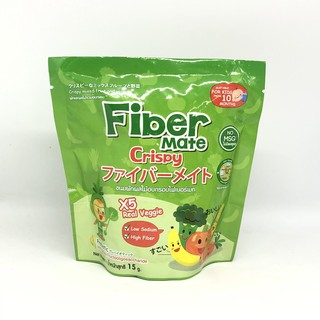 Fiber Mate Crispy 15g. ไฟเบอร์เมท คิดดี้ ขนมผักผลไม้รวมอบกรอบ