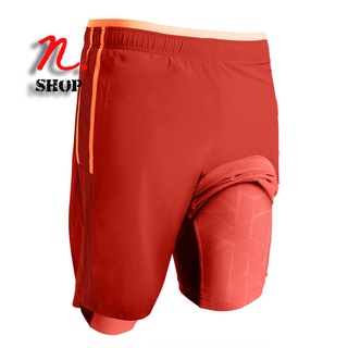 กางเกงฟุตบอลขาสั้นสำหรับผู้ใหญ่แบบ 3-In-1 KIPSTA ADULT 3-IN-1 FOOTBALL SHORTS TRX