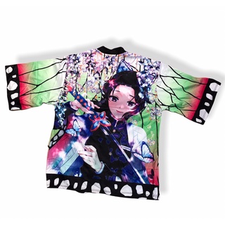เสื้อคลุมสกีนลาย เสื้อคลุมดาบพิมาตอสูรเด็ก ( 3XL ) ลายผีเสื้อ