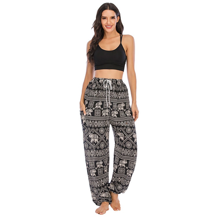 R001 Amazon Southeast Asia Thailand Elephant Yoga Pants Bloomers Yoga