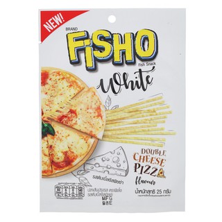 ฟิชโช่ไวท์รสดับเบิ้ลชีสพิซซ่า 25กรัม Fish Choe White Flavor Double Cheese Pizza 25g.