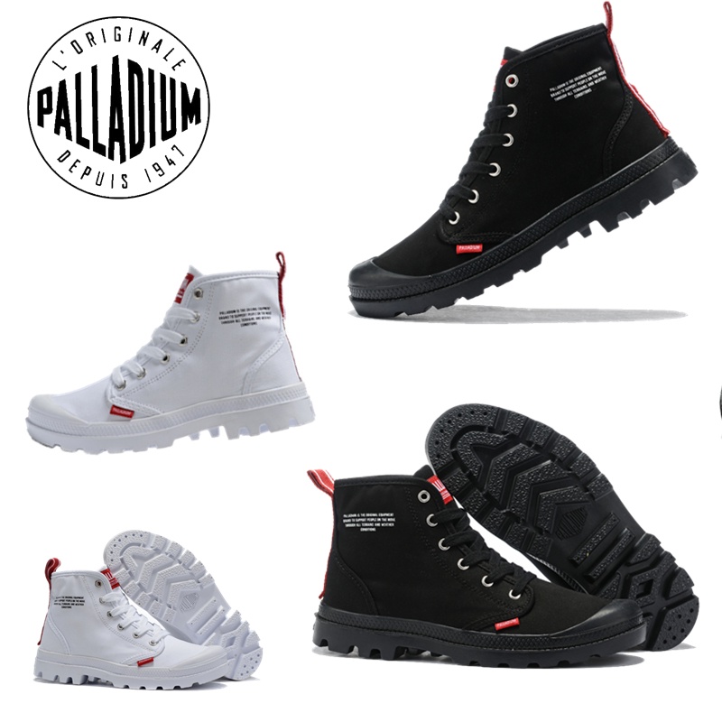 PALLADIUM รองเท้าผ้าใบลําลองคุณภาพสูงรองเท้าบูทมาร์ตินคลาสสิกสไตล์คู่รัก