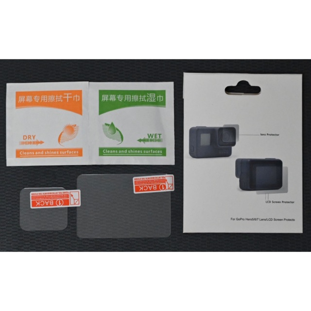 ฟิล์มกันรอยหน้าจอและหน้าเลนส์ GOPRO5/6/7black , HERO 2018 Protective Film ฟิล์มกันรอย