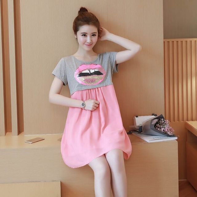 ชุดให้นมเสื้อมีซิบด้านหน้า   เปิดให้นมได้N75