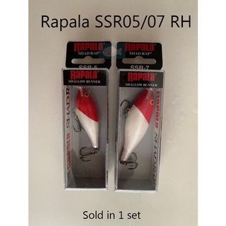 Rapala ชุดแร็ปบังแดดตื้น 5 ซม. 7 ซม. (หัวแดง) SSR05 SSR07(RH)