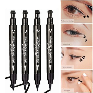 2in1 Eyeliner Stay Punk Tattoo Stamp Star อายไลเนอร์/ ปั๊มดาว/ ปั๊มหัวใจ/ ปั๊มดวงจันทร์/ปั้มดอกไม้ อายไลเนอร์ กันน้ำ