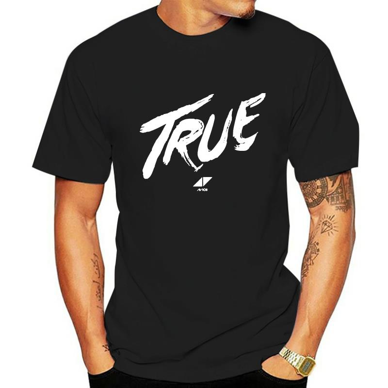 AVICII True New T-Shirt ผู้ชาย สีดํา