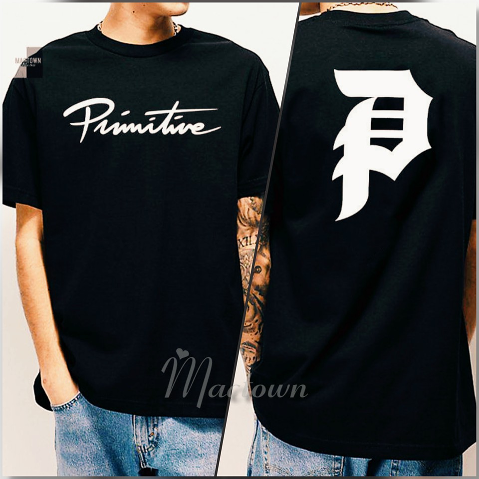 [ปรับแต่งได้]Primitive Skate Shirt Front And Back