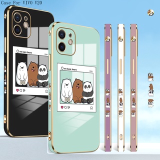 VIVO V17 V15 V11I V9 V5 V5S S1 Lite Pro Plus เคสวีโว่ สำหรับ Case Bears TPU เคส เคสโทรศัพท์ เคสมือถือ