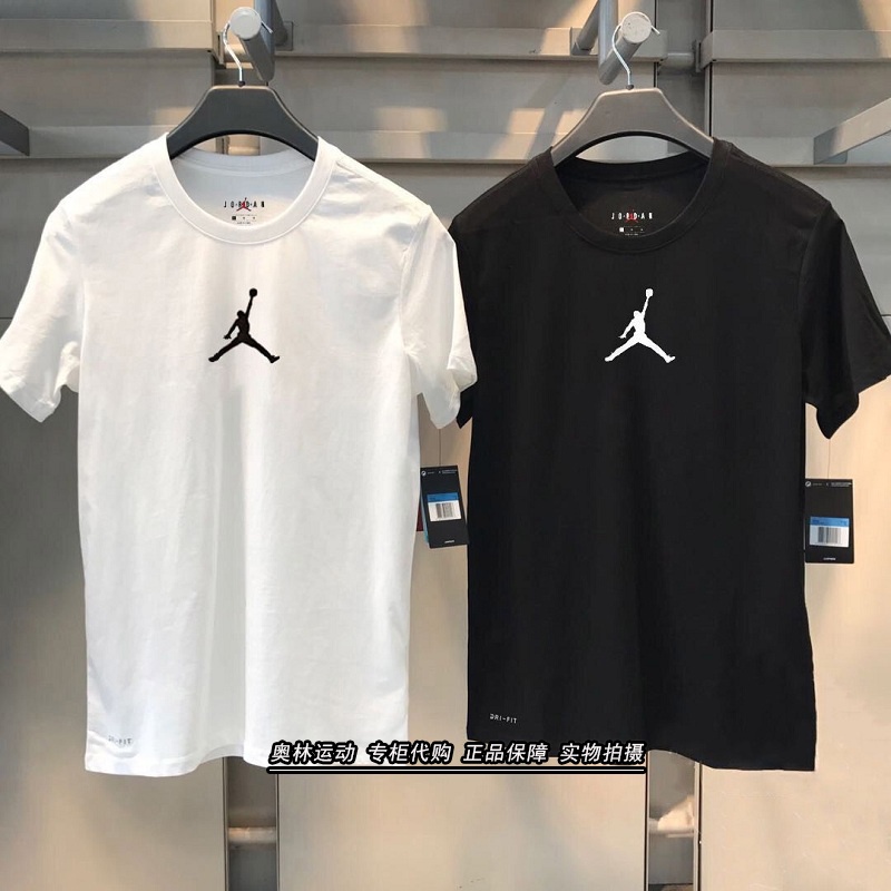 Jordan/จอร์แดนแขนสั้นTชายเสื้อฤดูร้อนajห้อยโหนกีฬาairสบายๆเสื้อNike/เสื้อผ้าผู้ชาย Nike