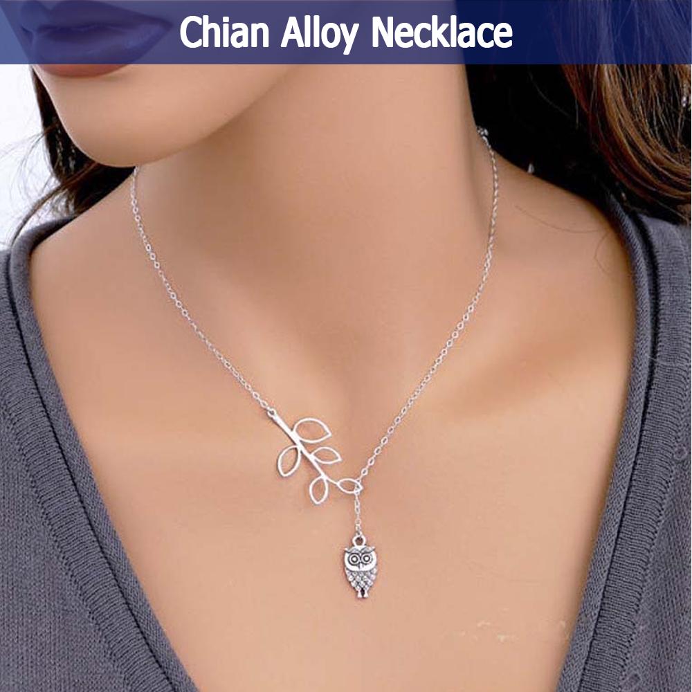 HOT SALE สร้อยคอลายนกฮูกประดับพู่สำหรับเด็กผู้หญิง
