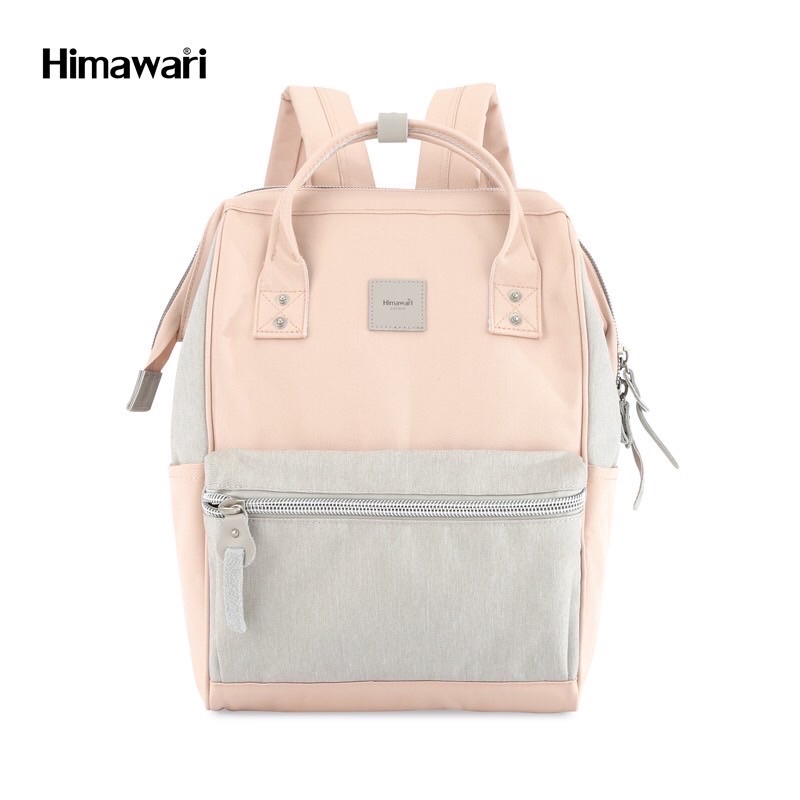 กระเป๋าเป้สะพายหลัง ฮิมาวาริ Himawari Backpack with USB Charging 14" Laptop Compartment 1881 #20 Pink Gray