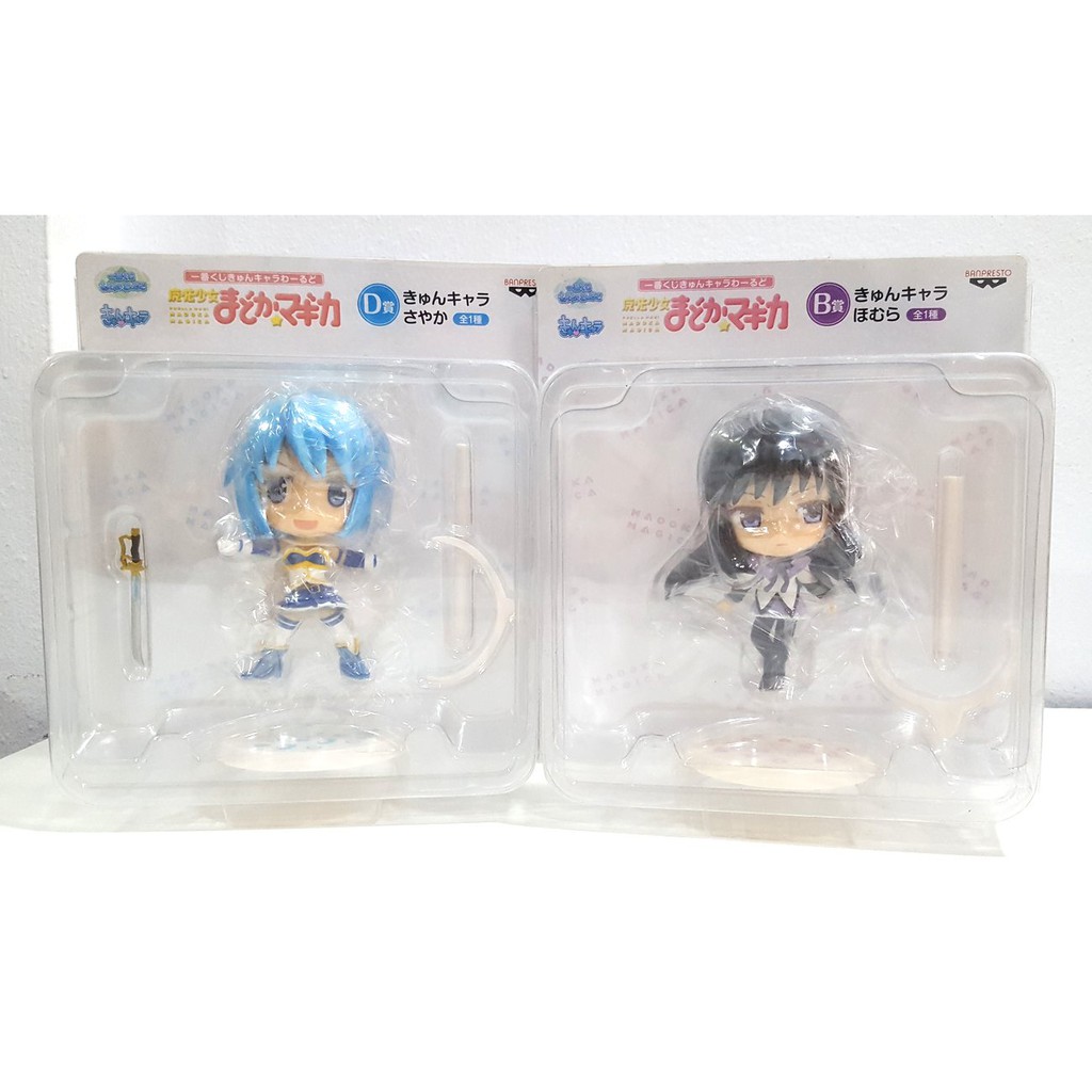 [แท้/มือ1] Anime Puella Magi Madoka Magica Homura Kyun  & Sayaka Kyun Chara Figure