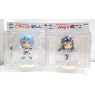 [แท้/มือ1] Anime Puella Magi Madoka Magica Homura Kyun  &amp; Sayaka Kyun Chara Figure