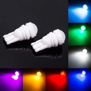 10pcs Ceramic Car Interior LED T10 W5W Bulb Lamp White/Blue/Green/Red/Yellow