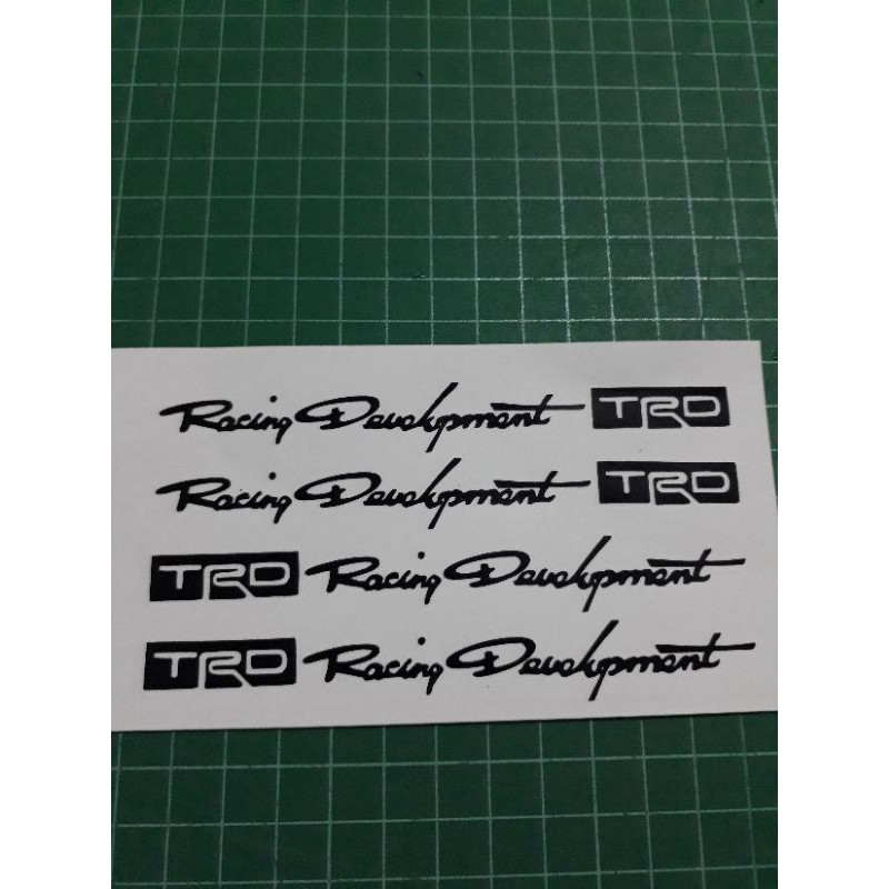 สติกเกอร์ติดที่จับประตูTRDแต่ง