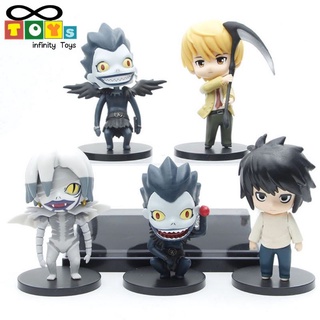 ฟิกเกอร์ Death Note L Ryuuku Ryuk PVC โมเดล เดธโน๊ต ทั้งเซต 5ตัว