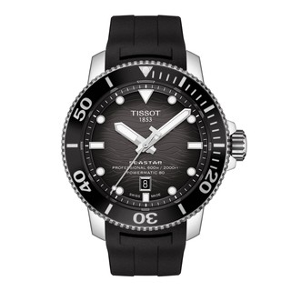 Tissot Seastar 2000 Professional Powermatic80 ทิสโซต์ ซีสตาร์ 2000  T1206071744100 สีดำ นาฬิกาผู้ชาย